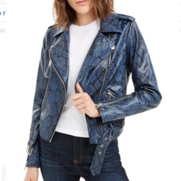 Calvin Klein Jeans Jackets & Blazers - Calvin Klein Jeans Women's Faux-Leather Moto Jacket, Sz M
